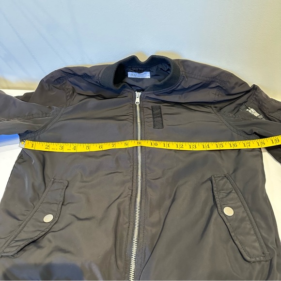 H&M Youth Lightweight Bomber Jacket Black Size 12-13Y - Picture 7 of 11